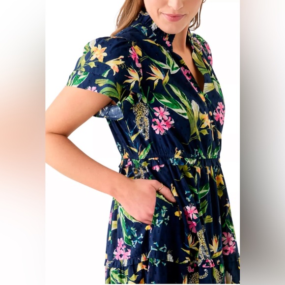 Crown & Ivy Navy Floral Maxi Dress - Picture 8 of 8